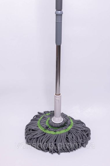 Швабра з самовіджимом з мікрофібри, універсальна, обертається на 360°, телескопічна ручка HP-35015-14