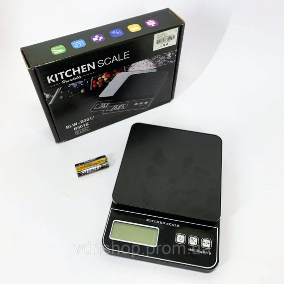 Кухонні ваги з функцією скидання тари, Цифрові ваги для вимірювання інгредієнтів харчові KL-85 | Зображення 3