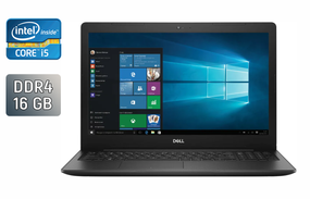 Ноутбук Б-клас Dell Vostro 3583 / 15.6" (1920x1080) IPS / Intel Core i5-8265U (4 (8) ядра по 1.6 - 3.9 GHz) / 16 GB DDR4 / 128 GB SSD + 320 GB HDD / Intel UHD Graphics 620 / WebCam б/в