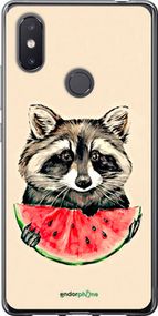 Чохол на Xiaomi Mi8 SE Єнотик з кавуном "4605u-1504-2448"