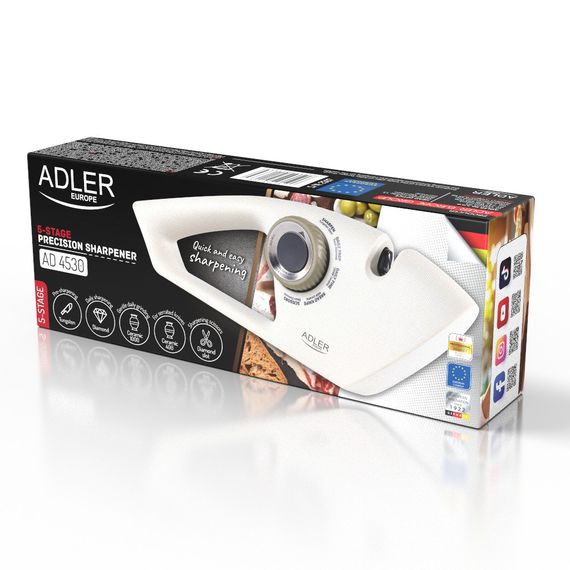 Точилка для ножів та ножиць Adler AD 4530, 5-ступенева, алмазно-керамічна, ручна | Зображення 9