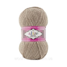 Шкарпеткова пряжа Alize Superwash Comfort Socks, бежевий меланж 207