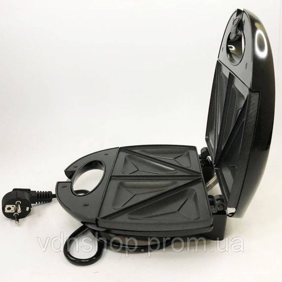 Домашній гриль для шаурми Crownberg Cb-1069, Електровафельница, Електрогриль для стейків ZX-68 | Зображення 5