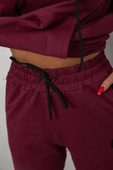 Спортивный костюм женский двухнитка, цвет сливовый, 214R1419-004 | Зображення 5