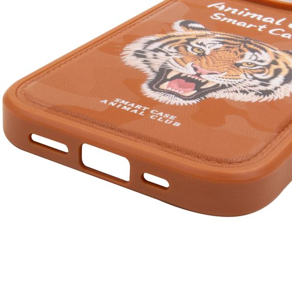 TPU+PC чохол Animal Club для Apple iPhone 16 (6.1") Chocolate Brown | Зображення 4