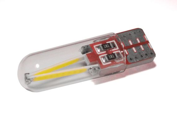Світлодіодна лампа StarLight T10 1 діод 12 V COB 1 W WHITE мультиполярна/скрята колба/листовка плата