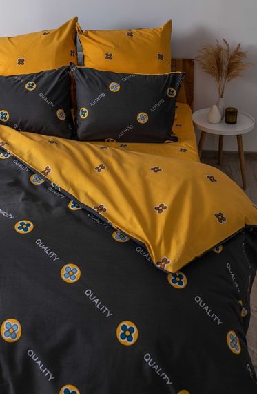 Постільна білизна євро ТЕП Soft dreams Grey and Orange 2-03859-26021 200х215 см | Зображення 2