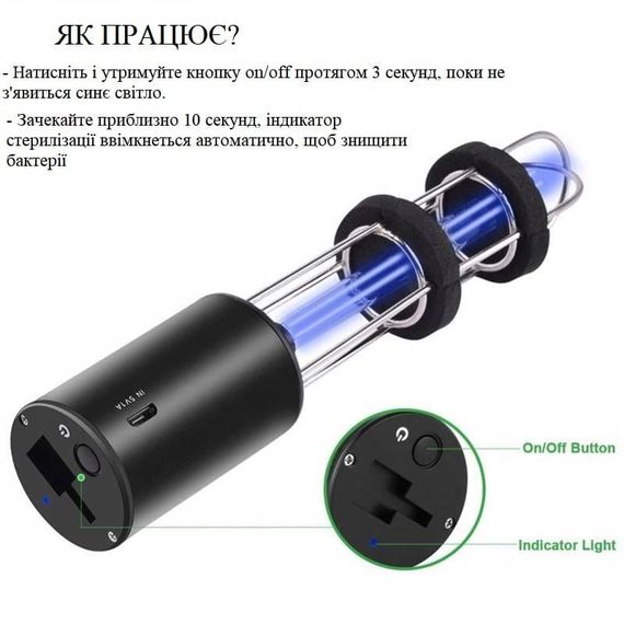 Лампа-стерилізатор UV-C для знезараження отворів | Зображення 5