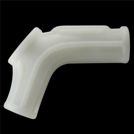 Насадка на член - Vibrating Ridge Knights Ring With Scrotum Sleeve White sexstyle | Зображення 3