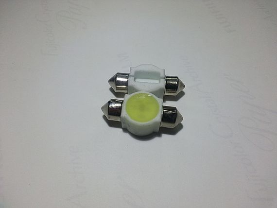 Светодиодная софитная автолампа T10, 29-31mm, (40 Lm) ceramic lamp | Зображення 3