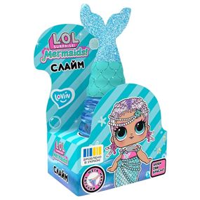 Іграшка-антистрес слайм Русалка Блакитна L.O.L. Surprise! LOL80196 з браслетом