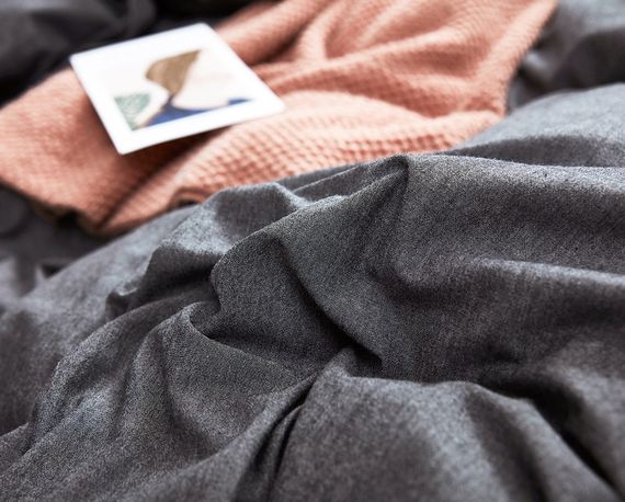 Постільна білизна Love You Варена бавовна Антрацит Євро | Зображення 1