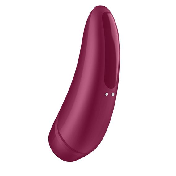 Вакуумний кліторальний стимулятор Satisfyer Curvy 1+ Rose Red з керуванням через інтернет Sex Aura | Зображення 1