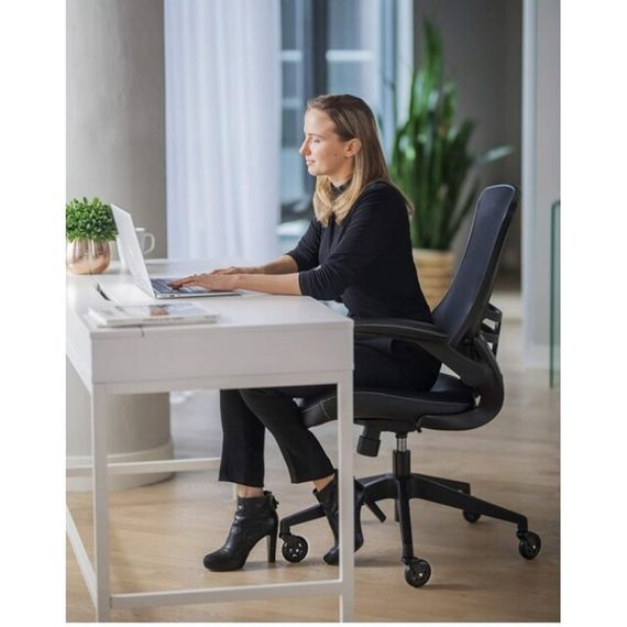 Колеса для офісного крісла Bonro гумові з підшипниками 75 мм комплект 5 шт чорні (42400384) | Зображення 5