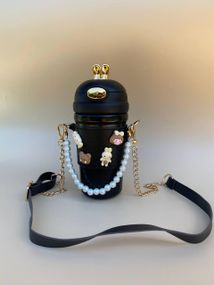 Термос непроливайка поїльник з трубочкою 480мл Чорний