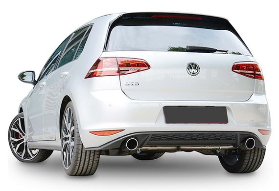 Задній дифузор DPT V-2 (для GTI, 2012-2017, чорний глянець) для Volkswagen Golf 7/E-Golf рр | Зображення 1