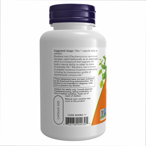 Eleuthero 500mg - 250 vcaps | Зображення 2