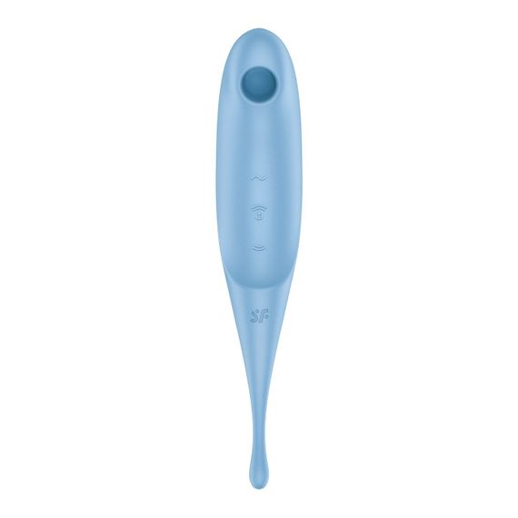 Вібратор для клітора з вакуумною стимуляцією Satisfyer Twirling Pro Blue | Зображення 2