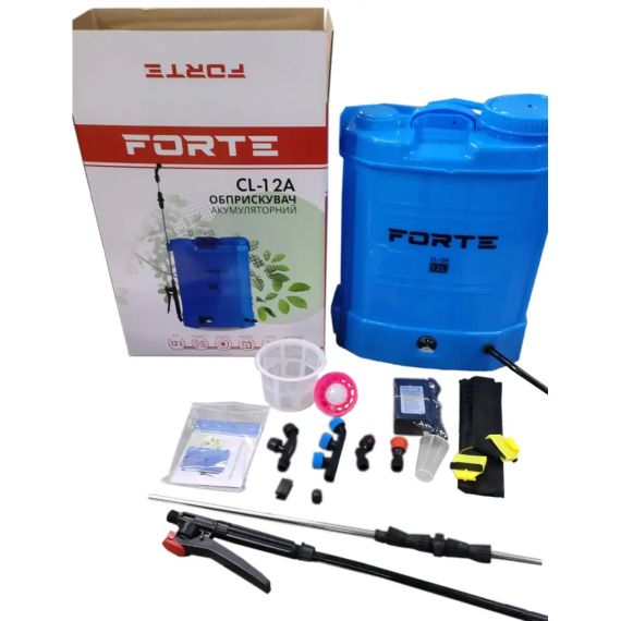 Акумуляторний обприскувач FORTE CL-12A | 8Ah/12V | 12 л | тиск 2-4 бари | оприскувач для саду | Зображення 2