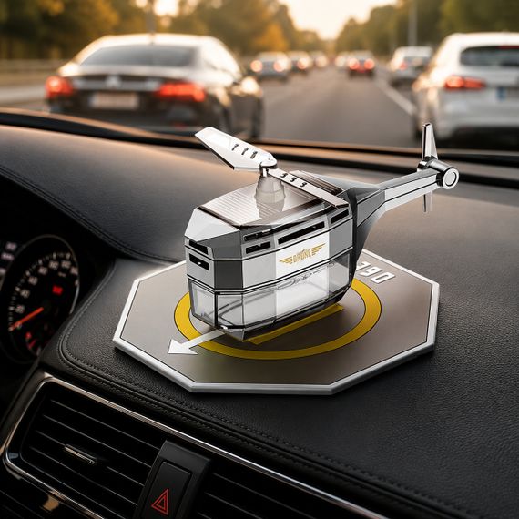 Автомобільний освіжувач повітря / ароматизатор на сонячній панелі / Автомобільний ароматизатор "Вертоліт" Vert-02 | Зображення 4
