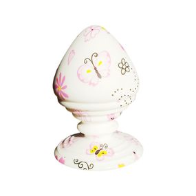 Анальная дизайнерская пробка с бабочками, 9.6 см х 5.8 см sexstyle