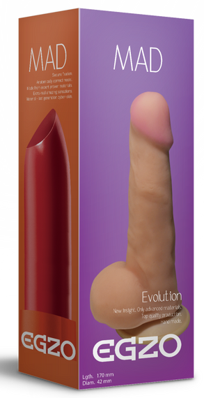 Фалоімітатор EGZO CIBERSKIN Strong Lover, Телесный | Зображення 3