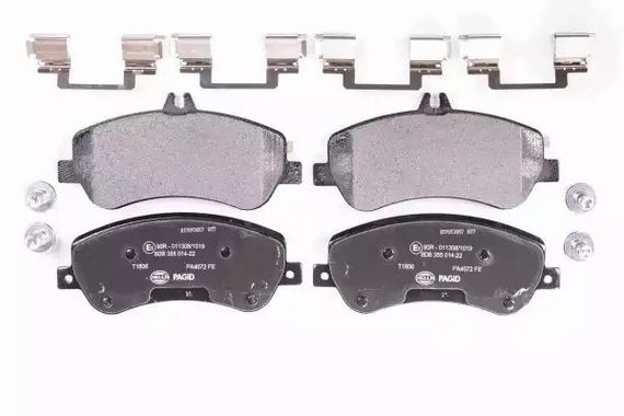 Колодки передні гальмівні DB GLK-Klasse (X204) GLK 320 CDI 4-Matic 08-, HELLA PAGID (8DB355014221) | Зображення 2