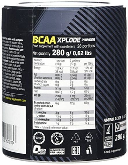 Аминокислоты Olimp BCAA Xplode Powder 280 г, лимон | Зображення 1