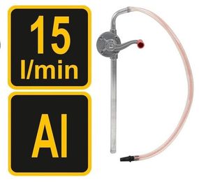 Насос помпа бочковий Польща ручний ротаційний міні для олії VOREL-78003