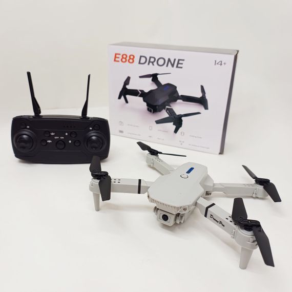 Квадрокоптер E88 міні дрон з HD камерою FPV до 20 хв польоту 2 АКБ та КЕЙС PH-70 | Зображення 2