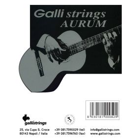 Струни для класичної гітари Gallistrings A126 (.030-.045), HARD, Black Nylon, 80/20 Bronze