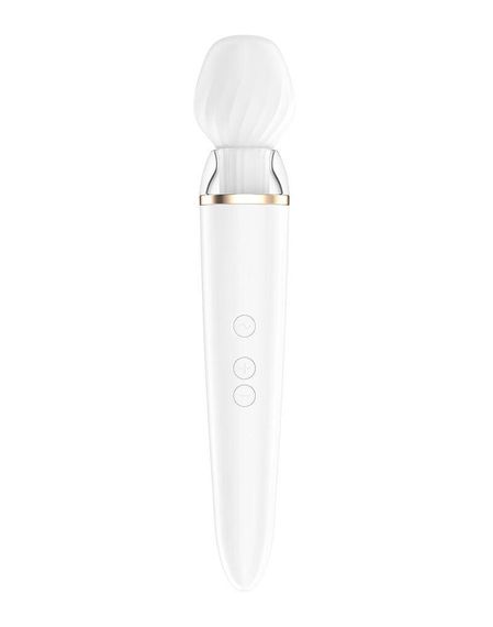 Смарт вібромасажер Satisfyer Double Wand-er — змінна насадка, глибока вібрація, керування зі смартфона | Зображення 3