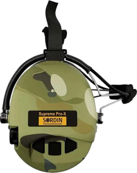 Активні навушники Sordin Supreme Pro-X з заднім тримачем. 4 режими. Camo | Зображення 2