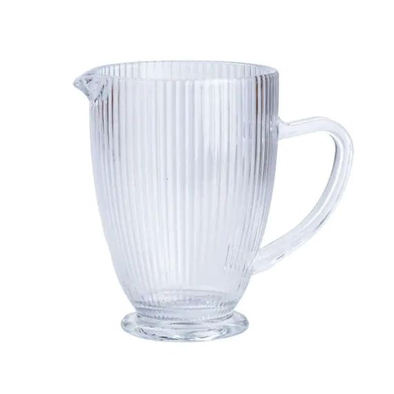 Набор стеклянный кувшин и 6 стаканов  прозрачный HP535 | Зображення 1