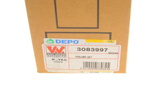 Фара противотуманная Mercedes Benz Sprinter W906 06- L  3083997 | Зображення 7