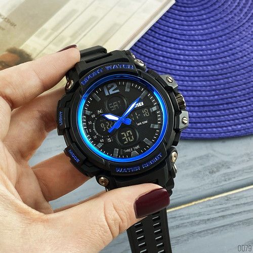 Skmei 1343 Black-Blue | Зображення 1