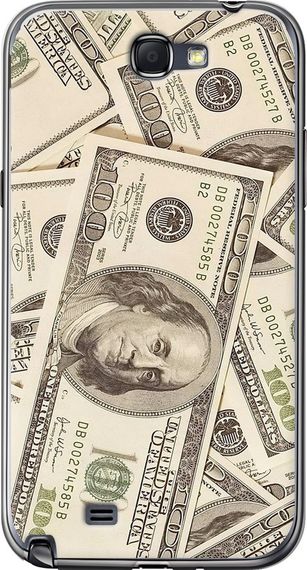 Чехол на Samsung Galaxy Note 2 N7100 Доллары "3016u-17-17620"
