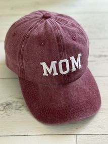 Кепка бейсболка парна (Dad&Mom) Бордовий Мама Mom 56-60р (8044)