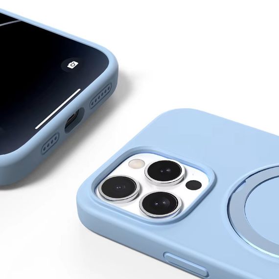 Чохол Silicone Case Full Protective with Ring для Apple iPhone 13 Pro (6.1") Blue | Зображення 1