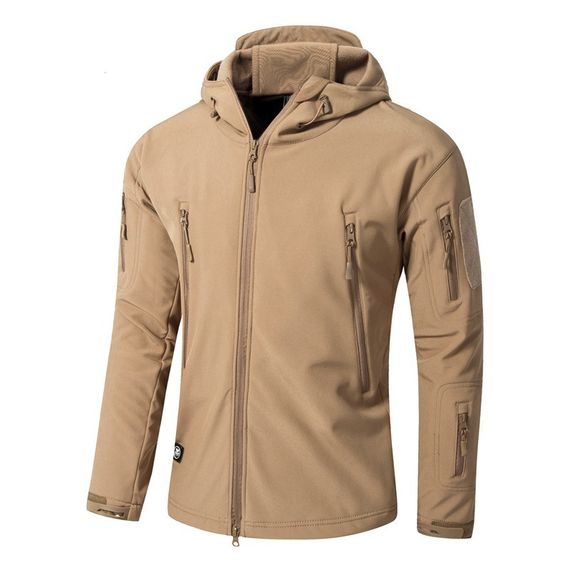 Тактическая куртка Pave Hawk PLY-6 Sand Khaki 3XL мужская водостойкая осенне-зимняя на флисе taktical | Зображення 1