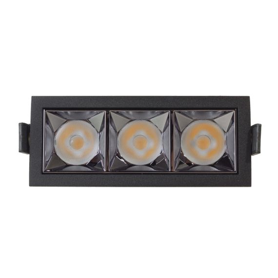 Светильник точечный LED HDL-DT 203/3*4W NW BK | Зображення 6