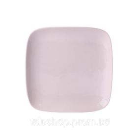Тарелка обеденная квадратная из фарфора 20х20 см белая HP602