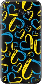 Чехол на Samsung Galaxy A7 (2017) Сердца UA "5292u-445-17620"