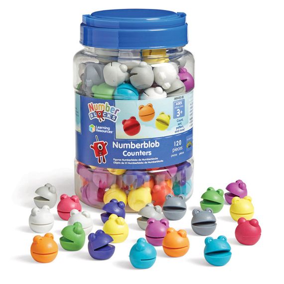 Ігровий набір для навчання рахунку "Веселі жаби Numberblobs" Learning Resources HM94490-UK 120 жабок | Зображення 1