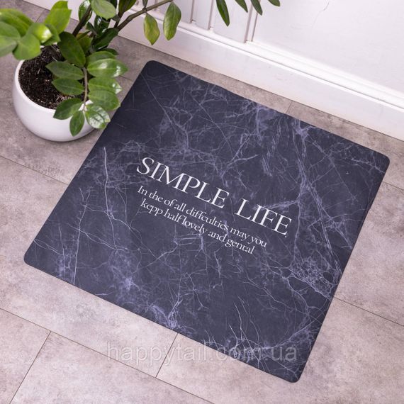 Килимок для ванної діатомітовий 58х58 см Simple Life — швидкосохнучий вологопоглинальний килимок HP-42-11 | Зображення 3