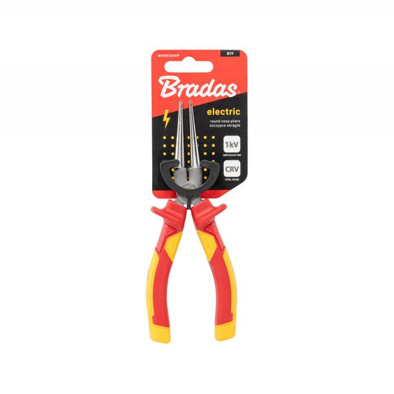 Круглі плоскогубці Bradas ELECTRIC, 165 мм, 1 кВ VDE (DIY-PL1016/6) | Зображення 1