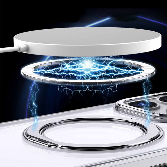Чехол TPU+PC Empire with MagSafe and Ring для Apple iPhone 13 / 14 (6.1") Clear | Зображення 2