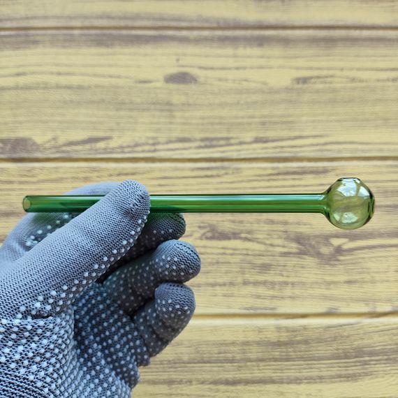 Стеклянная трубка Pocketbowl Long Oil Green | Зображення 1