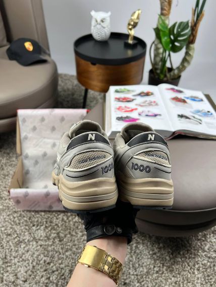 Мужские кроссовки New 1000 Light Grey Beige  весна / літо / осінь A3627 | Зображення 2