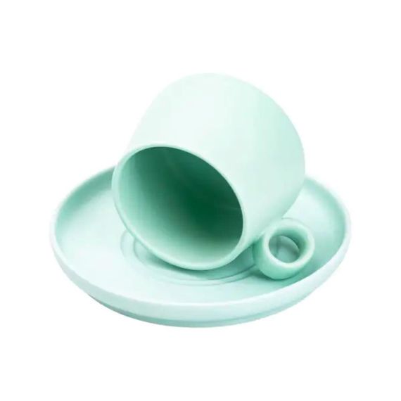 Чашка з блюдцем порцелянова 300 мл М'ятна HP7209TU | Зображення 1